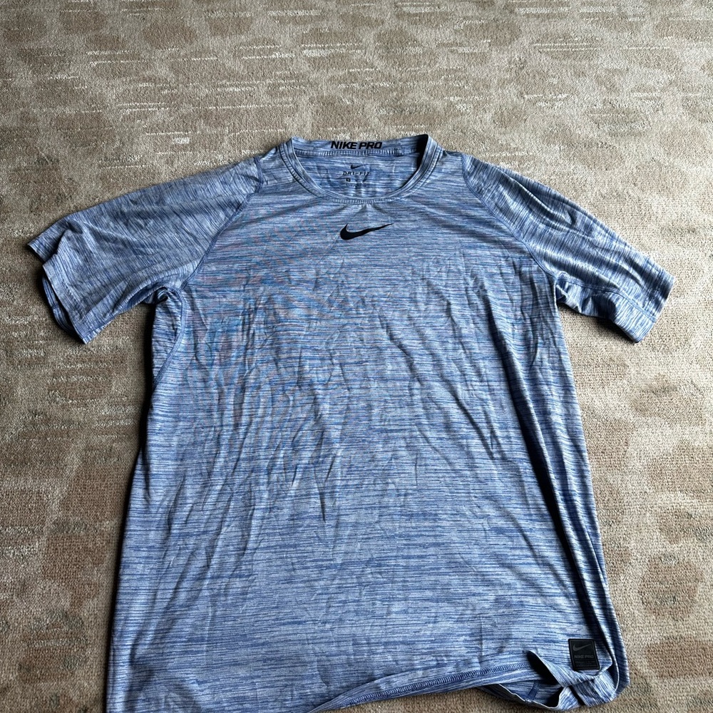 Nike Pro Blue Short Sleeve Tee